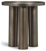 Eclat Sofia Industrial End Table Industrial Nickel