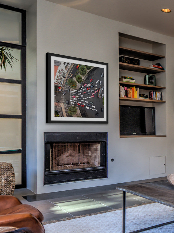 "All One Way" Framed Painting Print by Karolis Janulis