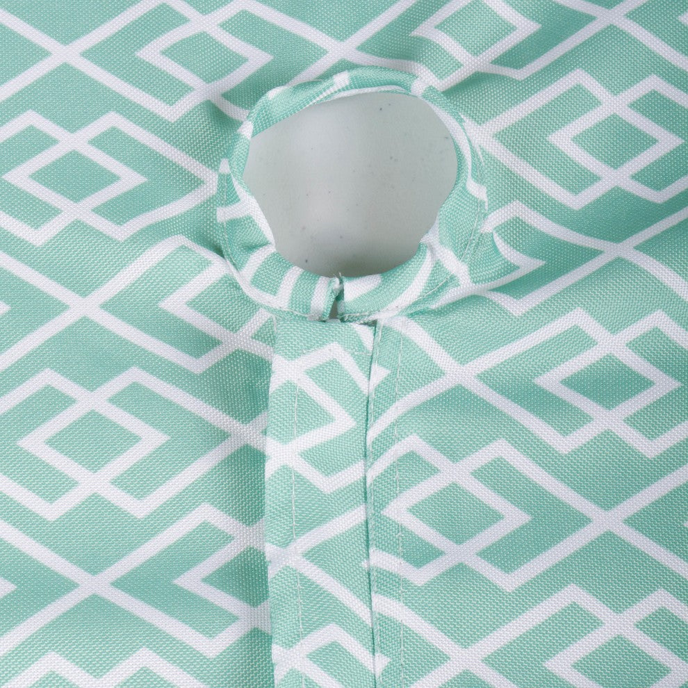 DII Aqua Diamond Outdoor Tablecloth With Zipper 60"x84"