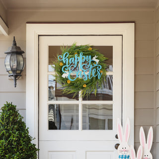 18"L Easter Metal " Happy Easter" Door Hanger