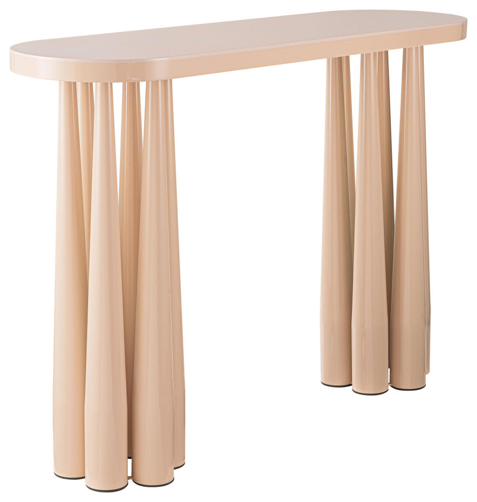 Titan Peach Rose Glossy Console Table