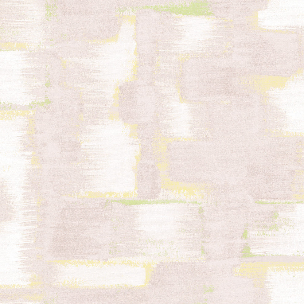 Blush Modern Ikat Peel and Stick Wallpaper Pink By Roommates
