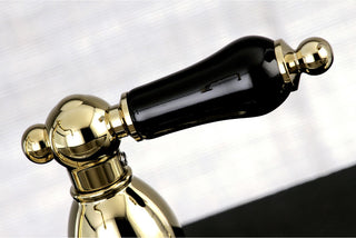Kingston Brass Widespread Kitchen Faucet, Polished Brass