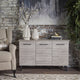 GDF Studio Emilia Mid Century Modern Finished Fiberboard Cabinet, Gray Oak