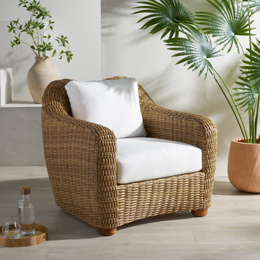 Safavieh Couture Melbourne Wicker Patio Chair