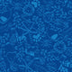 Animal Doodles Blue On Blue Rug