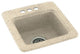 Swan 15x15x6 Solid Surface Drop Bar Sink, 3-Holes, Tahiti Desert