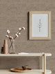 Canvas Look Peel and Stick Vinyl Wallpaper, Taupe, 24" X 60"