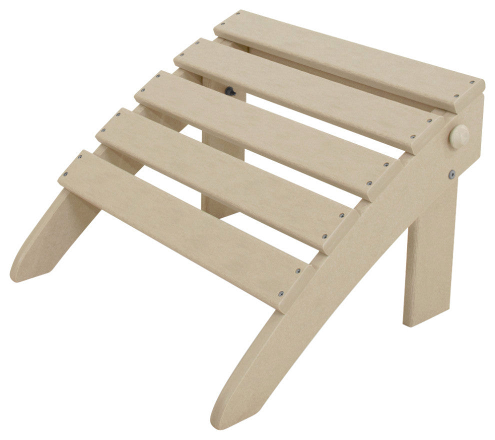 Ivy Terrace Classics Folding Ottoman, Sand