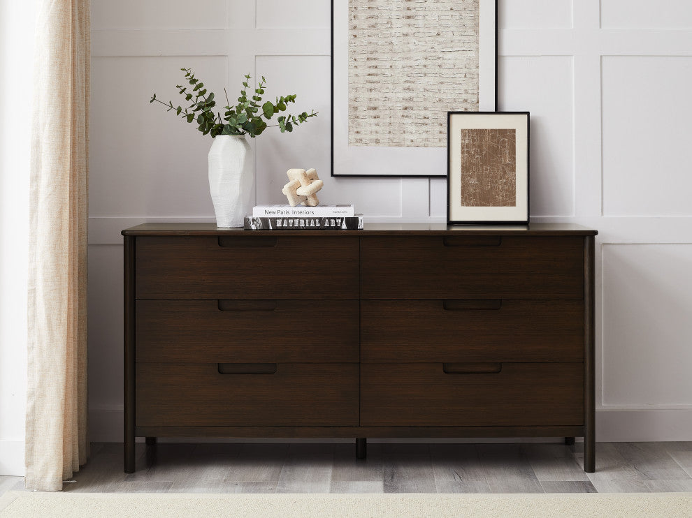 Weston 6-Drawer Dresser, Black Walnut