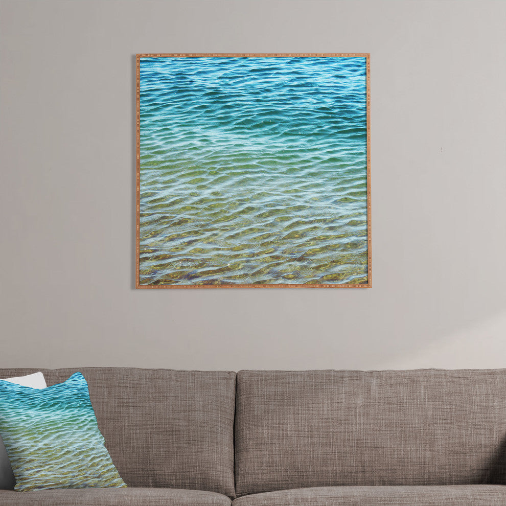 Deny Designs Shannon Clark Ombre Sea Framed Wall Art