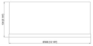 Zlite 2303F2-MB-CH 2-Light Flush Mount, Matte Black