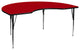 48"x96" Kidney Red Thermal Laminate Activity Table