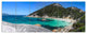 Small Hidden Bay Panorama, Landscape Canvas Art Print, 70"x28", 6 Panels