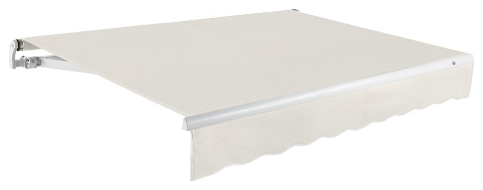 Awntech 20x10' Maui Right Motor Acrylic Fabric Retractable Awning, Oatmeal Tweed
