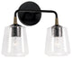 Capital Lighting, 145621KB-530, 14"Wx11.5"H 2-Light Vanity