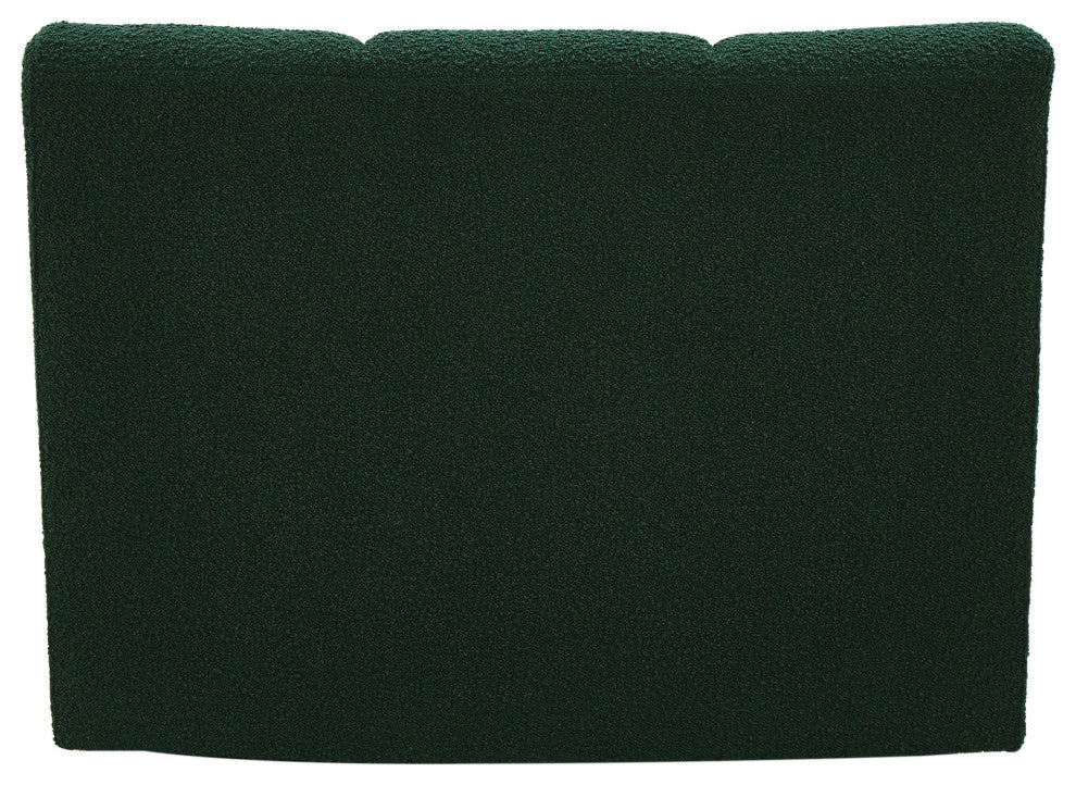 Infinity Boucle Fabric Upholstered Modular Chair, Green