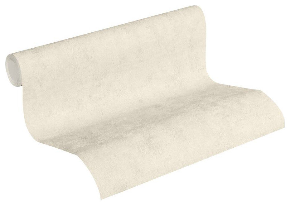 Plain Textured Wallpaper, Random Grainy Spots, 374166, Beige Cream, 1 Roll