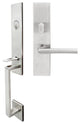 Stockholm Lever, Mortise Entry Handleset, RHR, Satin Stainless Steel