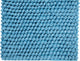 Bath Rug Cotton and Microfiber Hand Loom, 36"x24", Arctic Blue, Pattern Bubbles