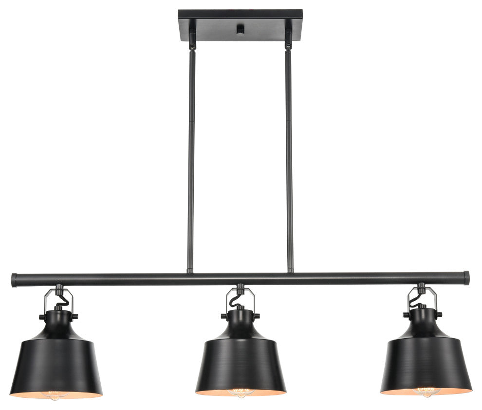 Innovations 370-3I-BK-M Provin 3 Light 35.5" Island Light, Matte Black