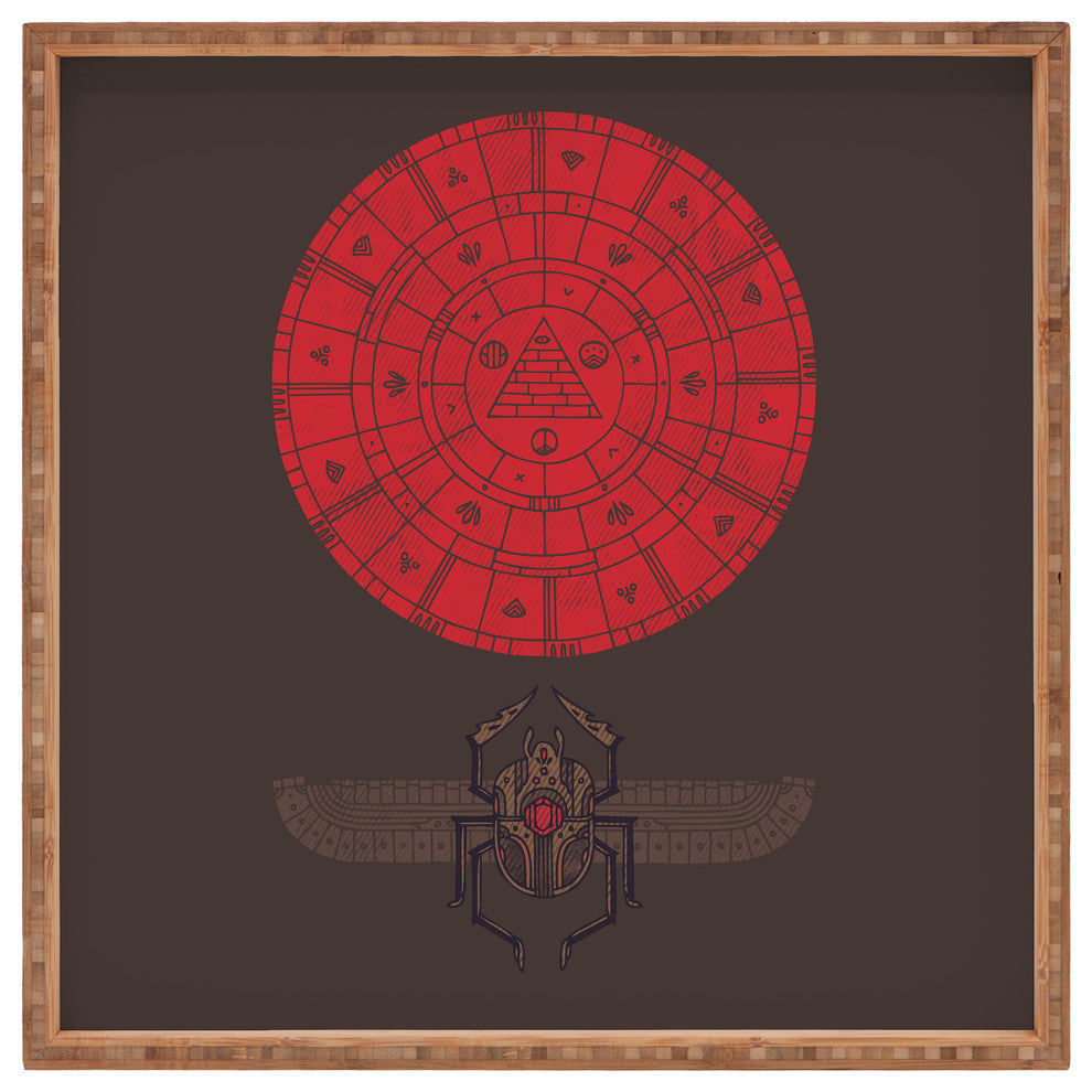 Deny Designs Hector Mansilla Sacred Sun Square Tray