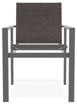 Tribeca Sling Outdoor Stackable Armchair, James/Graphite