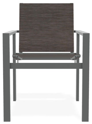 Tribeca Sling Outdoor Stackable Armchair, James/Graphite