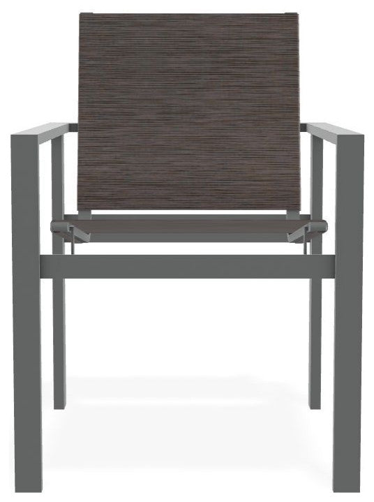 Tribeca Sling Outdoor Stackable Armchair, James/Graphite