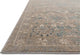 Durable Distressed Century Area Rug, Bluestone, 7'7"x7'7" Round