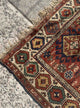 Handmade Antique Caucasian Kazak Rug 3.4'x4.4', 103cmx134cm 1880s