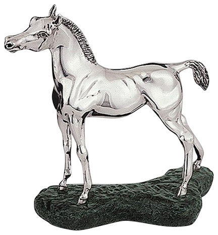 Silver Arabian Colt Sculpture A75