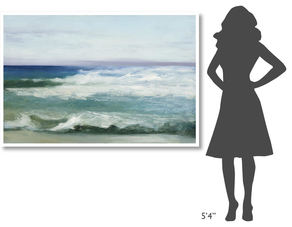 "Azure Ocean" Digital Paper Print by Julia Purinton, 62"x42"