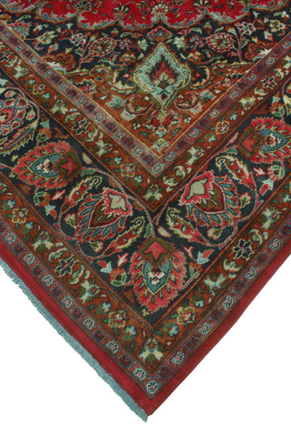 Fine Vintage Distressed Kahan Red/Charcoal Rug, 9'6 x 13'0