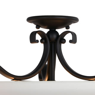 Monrovia 17" Semi-Flush Mount Ceiling Light, Oil Rubbed Bronze