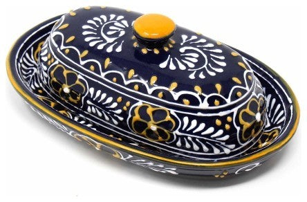 Encantada Handmade Butter Dish, Blue