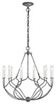 Generation Lighting, CC14112WGV, Small Chandelier, Weathered Galvanized
