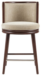 Manhattan Comfort Evalyn Counter Stool, Natural, Single