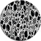 Fruits And Vegetables Pattern, Floral Art Round Wall Art, 36"