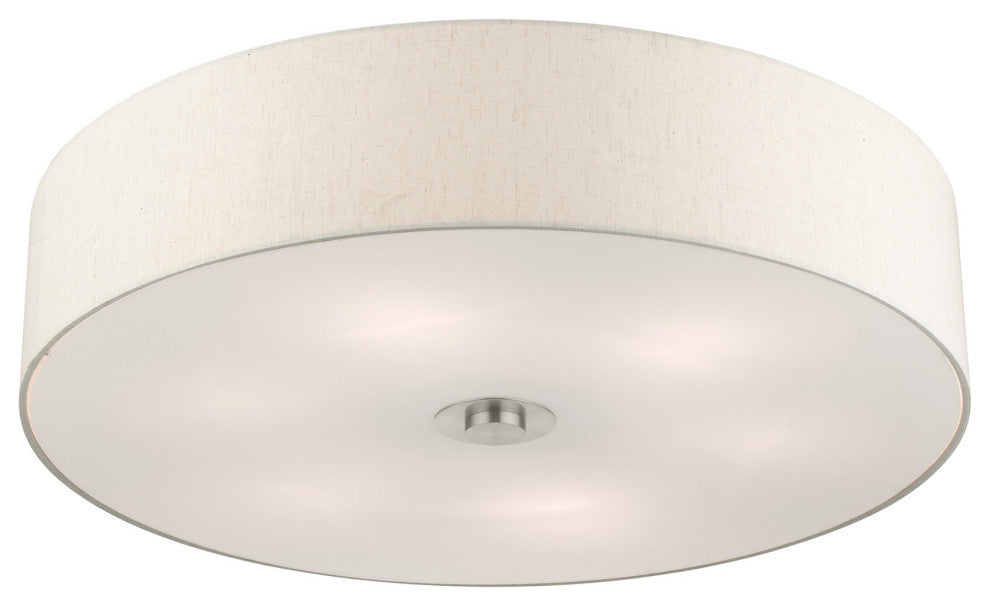 Brushed Nickel Timeless, Transitional, Versatile, Semi Flush