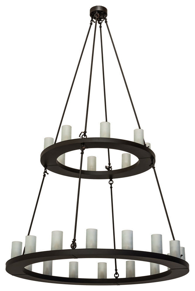 54" Wide Loxley 24 Light Two Tier Chandelier
