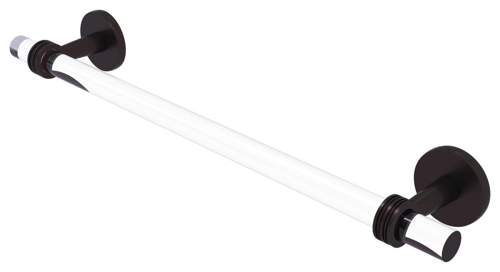 Clearview 18" Towel Bar with Dotted Accents, Antique Bronze