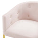 Tufted Bar Stool Chair Barstool, Set of 2, Velvet, Metal, Pink, Modern, Bar Pub