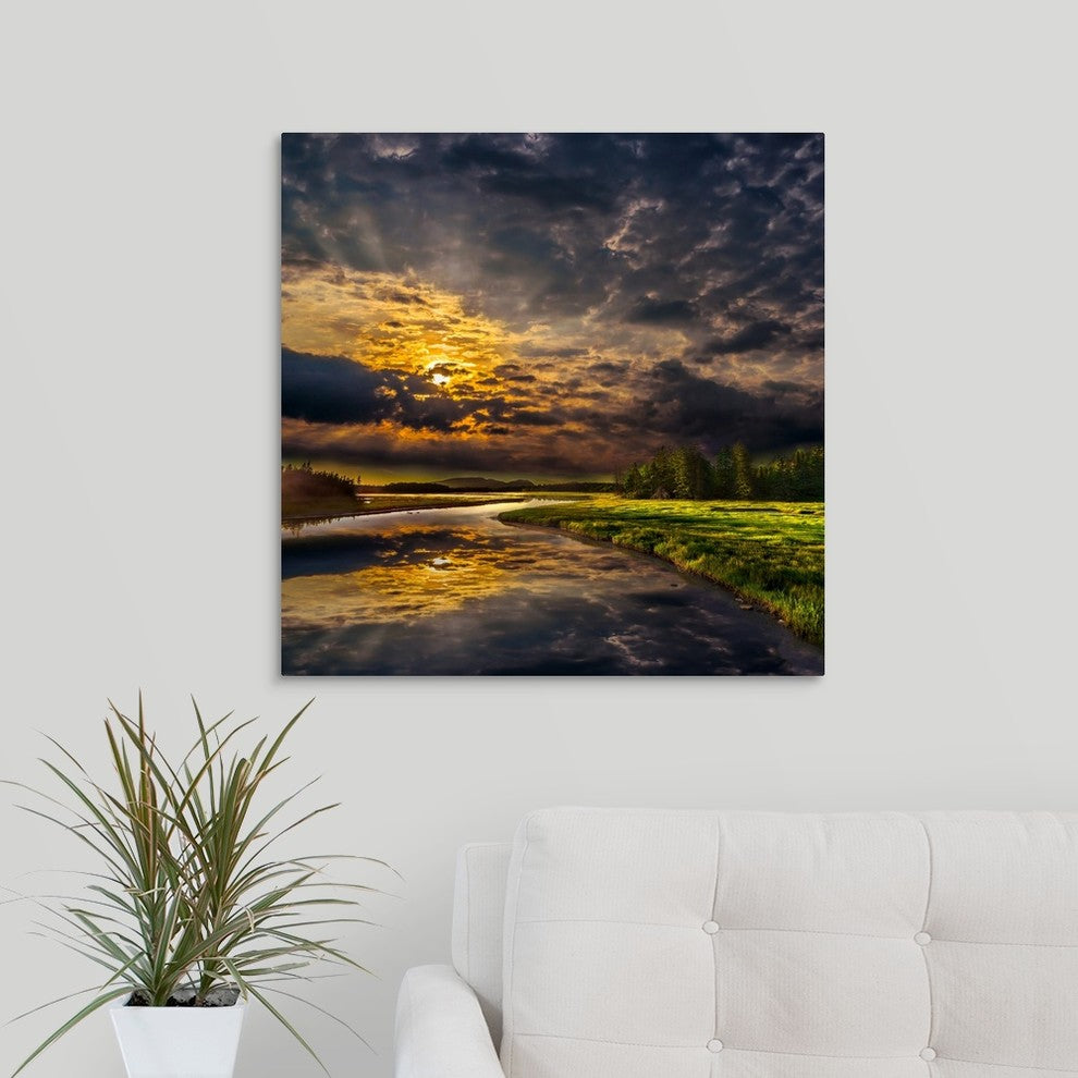 "Fantasy" Wrapped Canvas Art Print, 24"x24"x1.5"