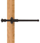 Carolina Retractable Pullout Garment Rod, Oil Rubbed Bronze