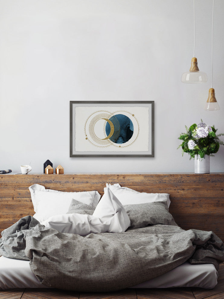 "Earth's Moon" Framed Painting Print, 30x20