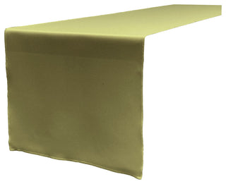 LA Linen Polyester Poplin Table Runner 14 by 108", Dark Sage