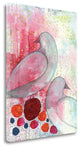 "Two Birds In Fuchsia" By Sarah Ogren, Giclee Print on Gallery Wrap Canvas