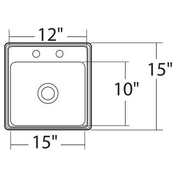 Moen 15" Single Basin Drop, Stainless Steel Kitchen Sink With Soundshield Tech