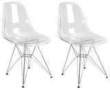 EZ Mod 2 Lexy Eiffel Base Ghost Chair, Clear